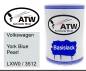 Preview: Volkswagen, York Blue Pearl, LXW0 / 3512: 500ml Lackdose, von ATW Autoteile West.